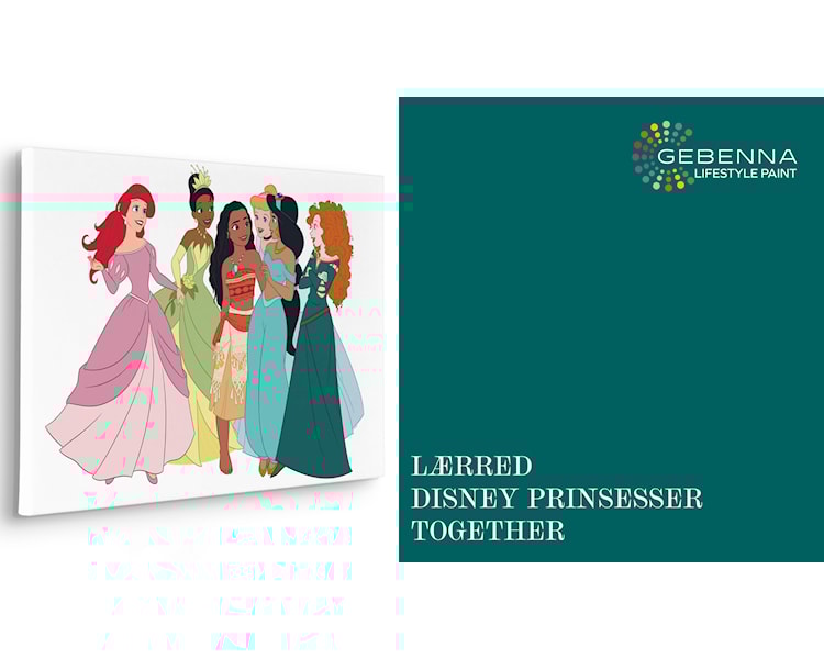 Lærred Disney Prinsesser Together